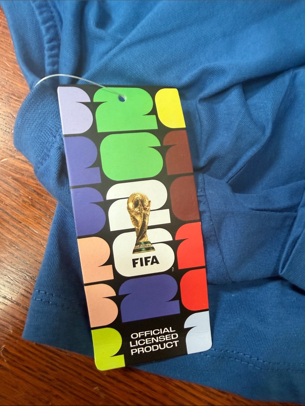 2026 FIFA World Cup Soccer Blue Short Sleeve Kids Tee - Picture 3 of 3
